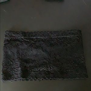 Black lace bandeau